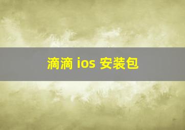 滴滴 ios 安装包